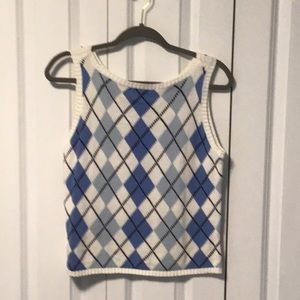 Vintage argyle sweater vest